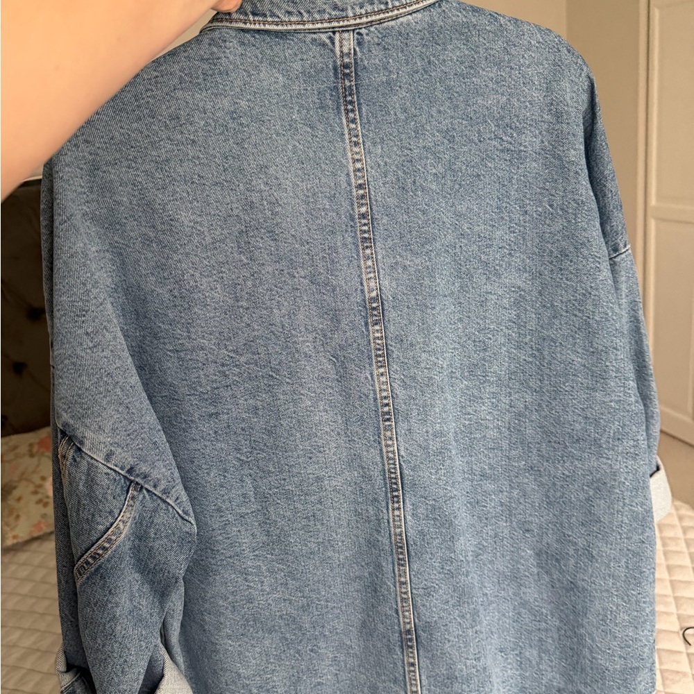 Zara Light Blue Denim Jacket - Picture 3 of 4